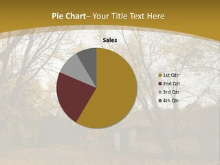 A House In The Woods With Trees In The Background PowerPoint Template