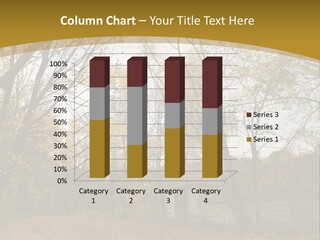 A House In The Woods With Trees In The Background PowerPoint Template