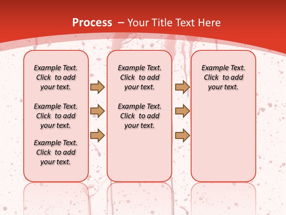 Splattered Blood Pattern With Drips Isolated On A White Background PowerPoint Template