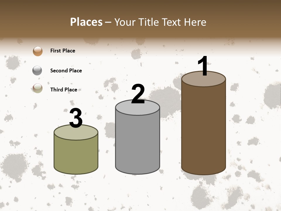 Mud Splat Pattern Isolated On A White Background PowerPoint Template