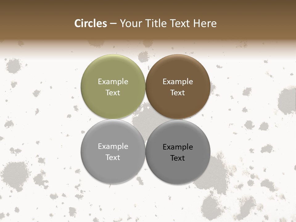 Mud Splat Pattern Isolated On A White Background PowerPoint Template
