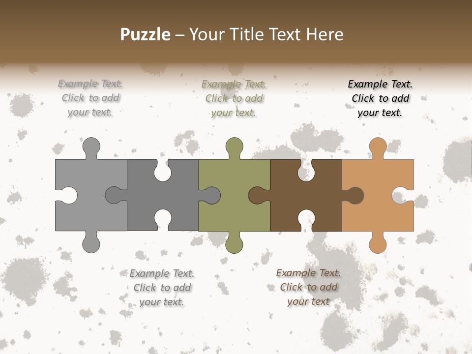 Mud Splat Pattern Isolated On A White Background PowerPoint Template