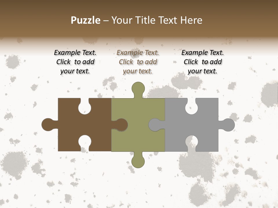 Mud Splat Pattern Isolated On A White Background PowerPoint Template