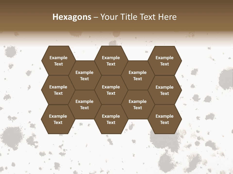 Mud Splat Pattern Isolated On A White Background PowerPoint Template