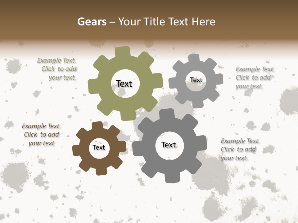 Mud Splat Pattern Isolated On A White Background PowerPoint Template