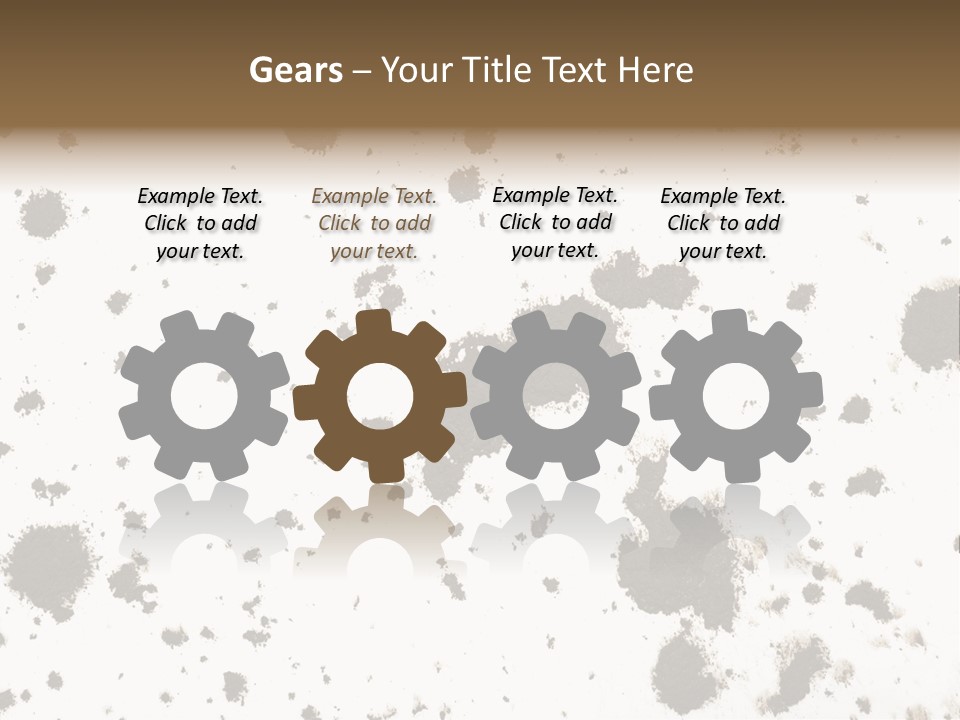 Mud Splat Pattern Isolated On A White Background PowerPoint Template