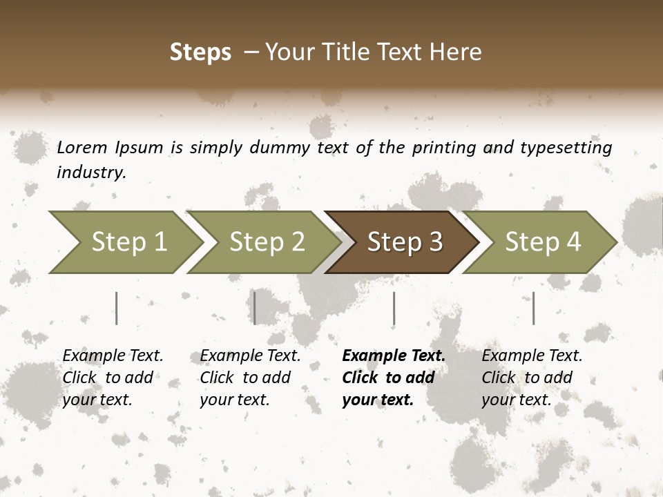 Mud Splat Pattern Isolated On A White Background PowerPoint Template