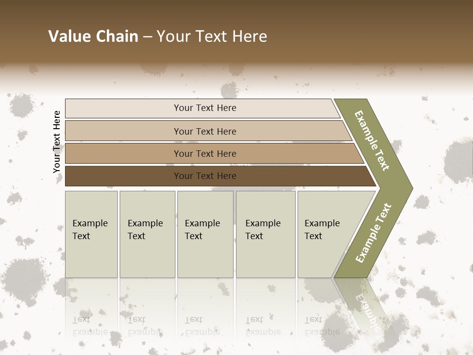 Mud Splat Pattern Isolated On A White Background PowerPoint Template