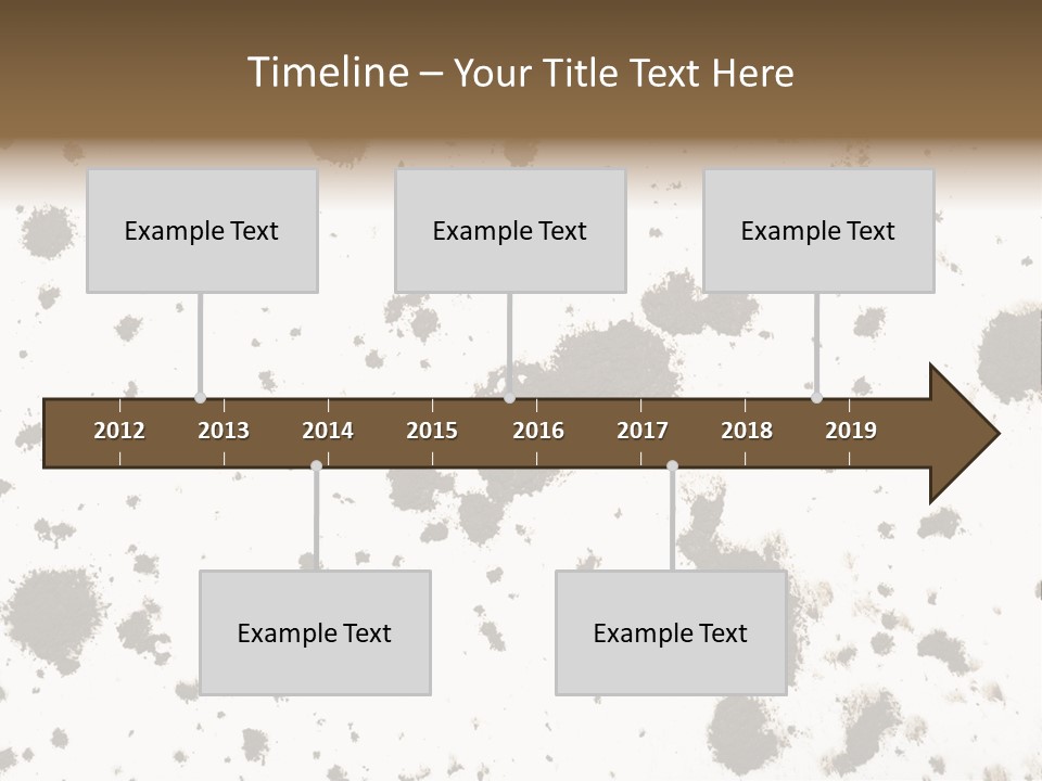 Mud Splat Pattern Isolated On A White Background PowerPoint Template