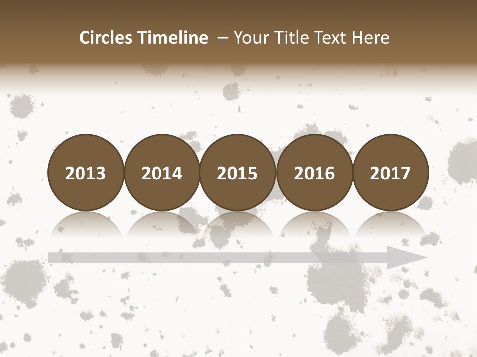 Mud Splat Pattern Isolated On A White Background PowerPoint Template