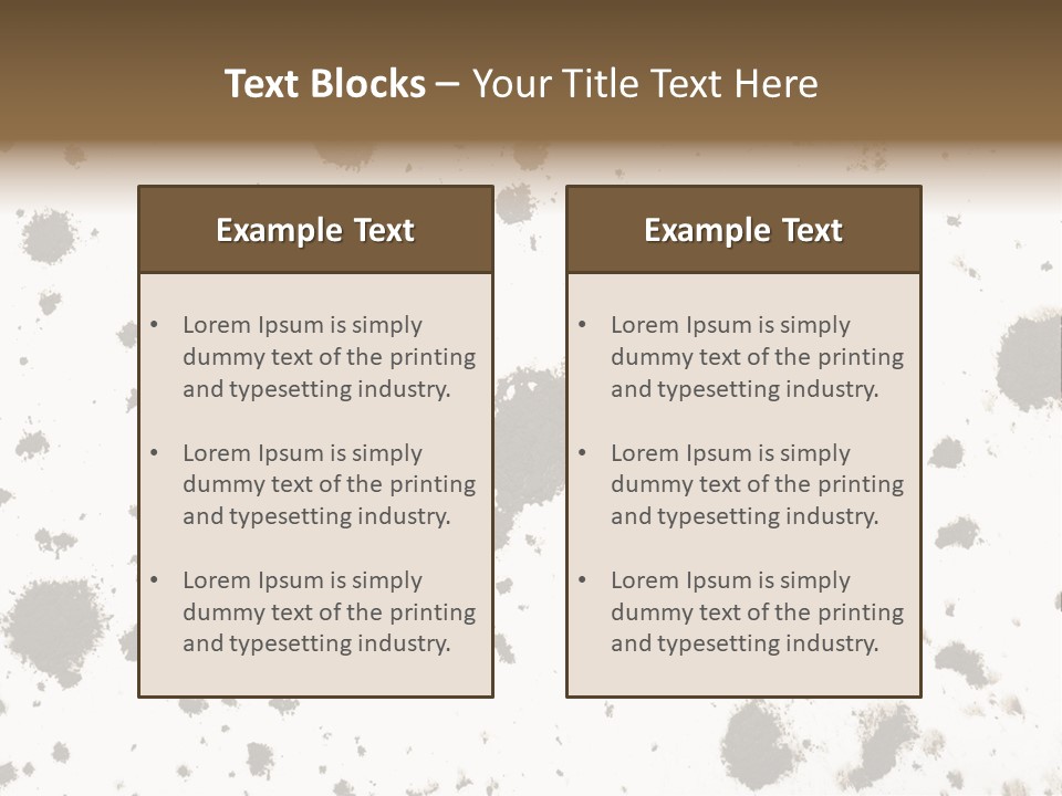 Mud Splat Pattern Isolated On A White Background PowerPoint Template
