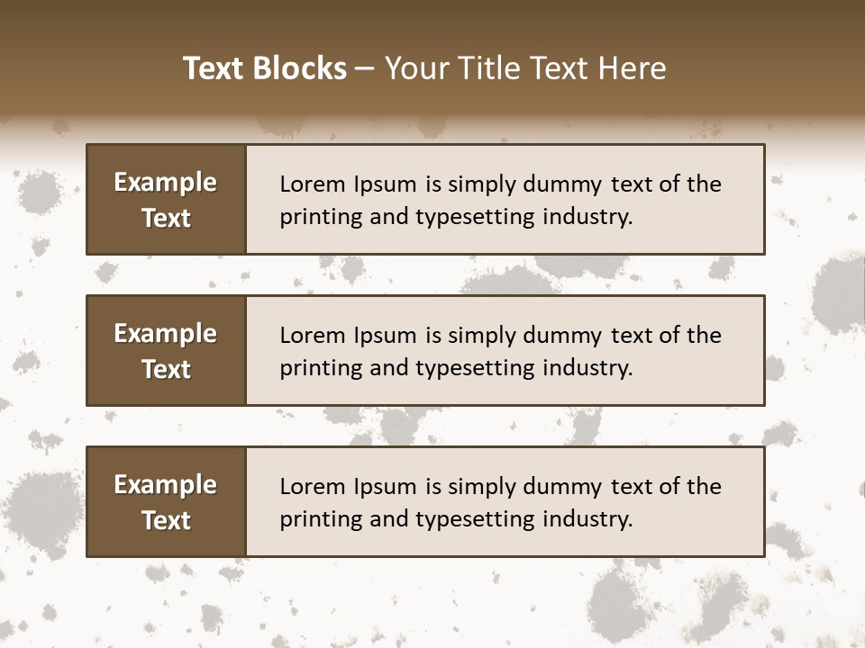 Mud Splat Pattern Isolated On A White Background PowerPoint Template