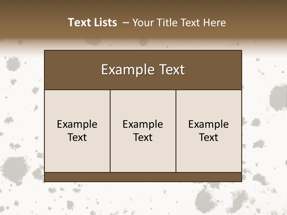 Mud Splat Pattern Isolated On A White Background PowerPoint Template