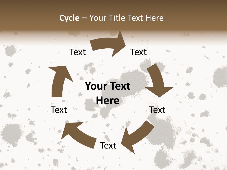 Mud Splat Pattern Isolated On A White Background PowerPoint Template