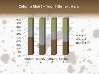 Mud Splat Pattern Isolated On A White Background PowerPoint Template