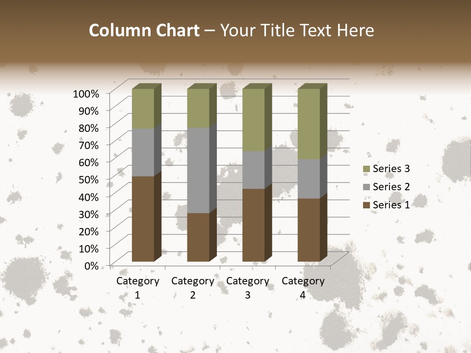 Mud Splat Pattern Isolated On A White Background PowerPoint Template