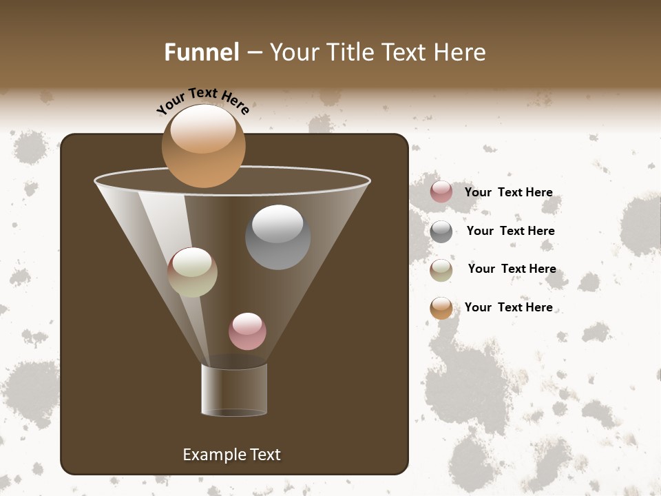 Mud Splat Pattern Isolated On A White Background PowerPoint Template