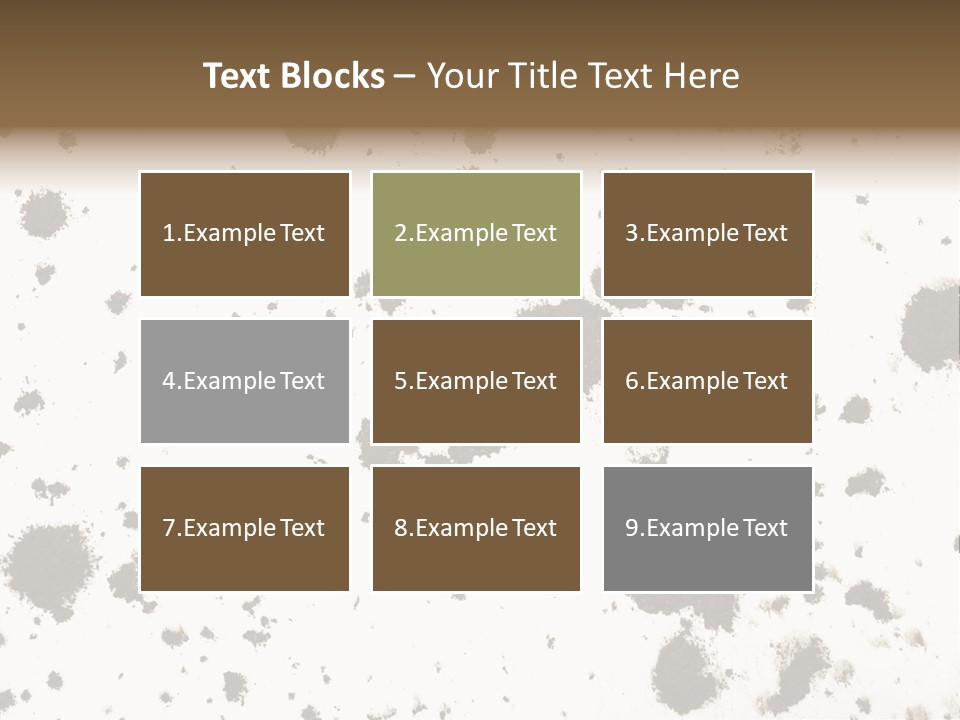 Mud Splat Pattern Isolated On A White Background PowerPoint Template