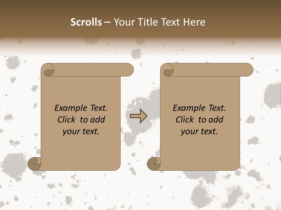 Mud Splat Pattern Isolated On A White Background PowerPoint Template