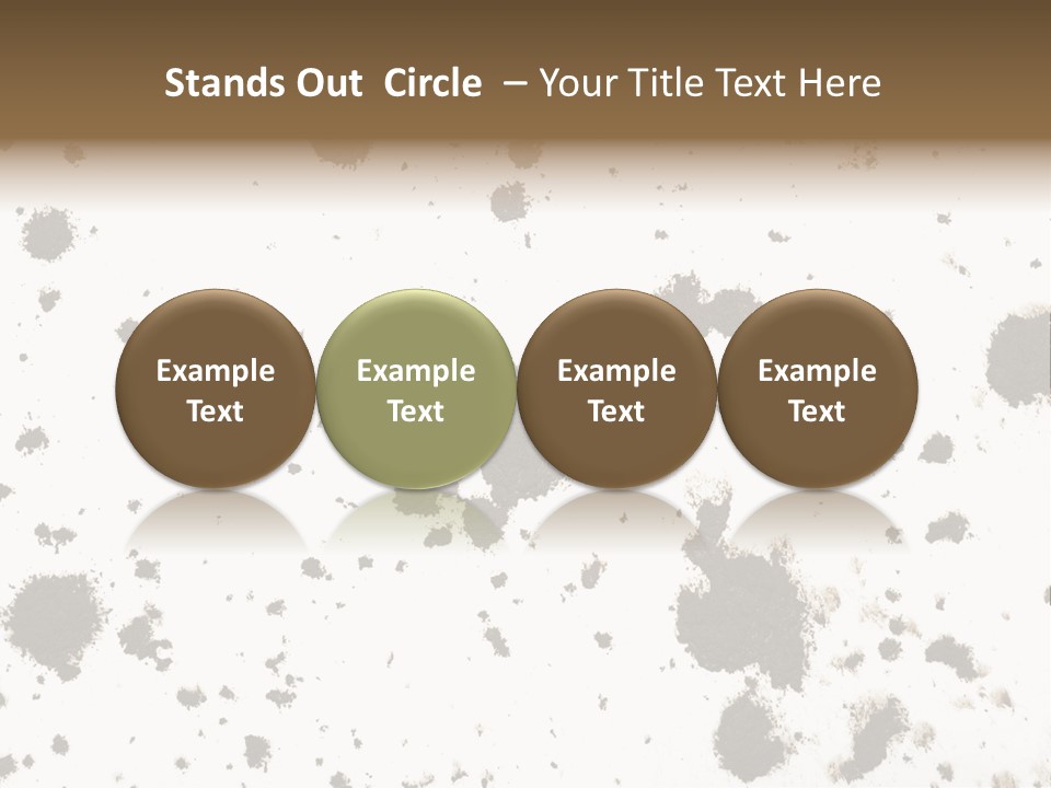 Mud Splat Pattern Isolated On A White Background PowerPoint Template