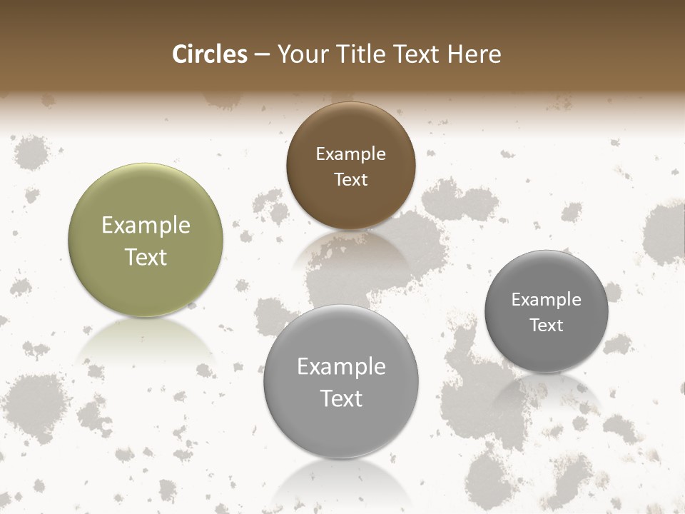 Mud Splat Pattern Isolated On A White Background PowerPoint Template