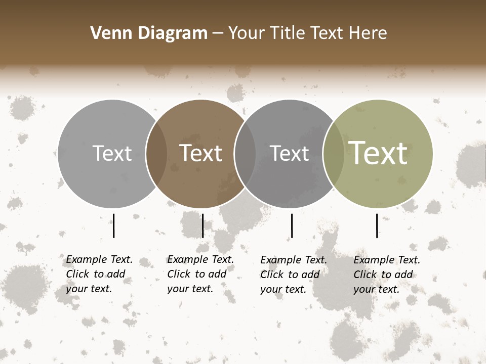 Mud Splat Pattern Isolated On A White Background PowerPoint Template