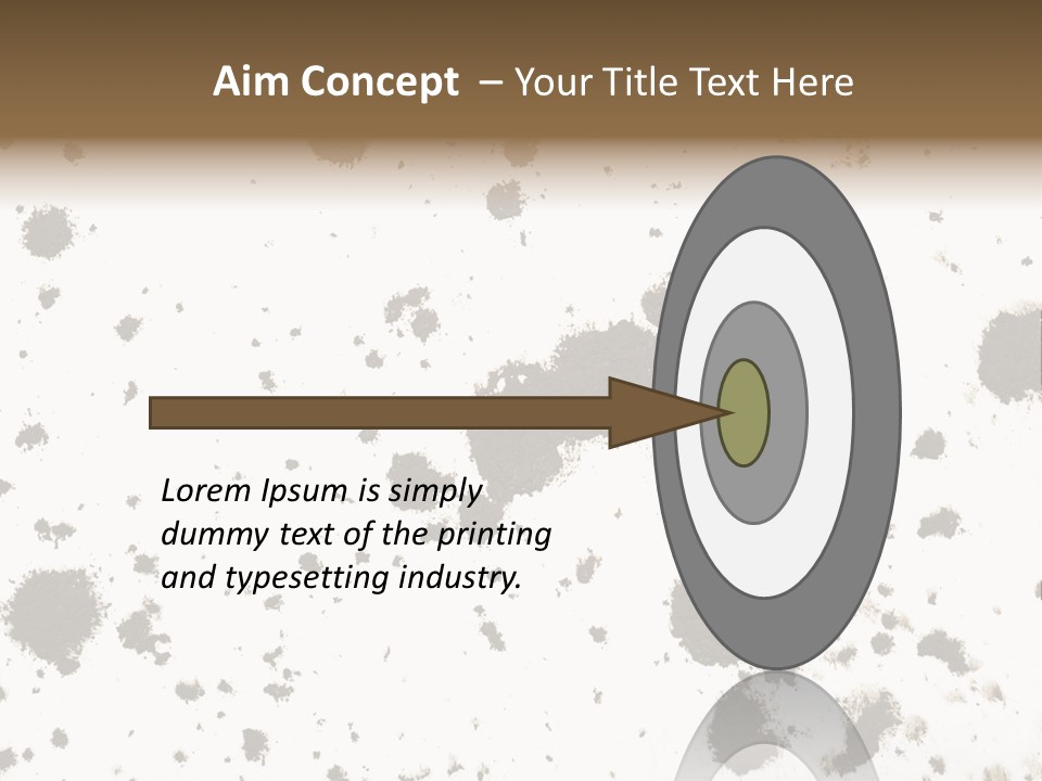 Mud Splat Pattern Isolated On A White Background PowerPoint Template