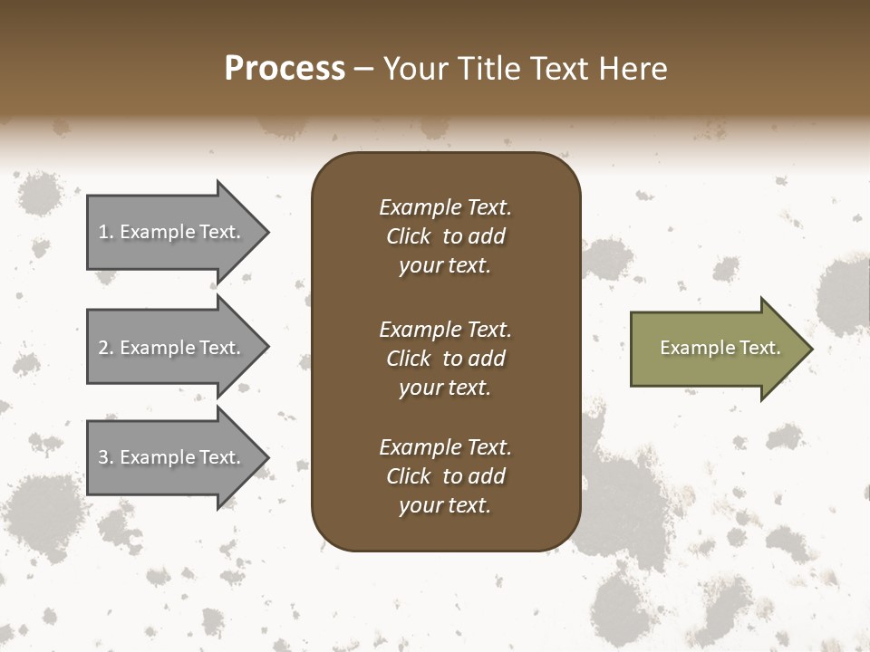 Mud Splat Pattern Isolated On A White Background PowerPoint Template