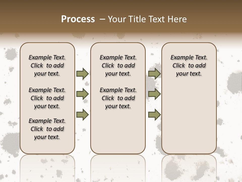 Mud Splat Pattern Isolated On A White Background PowerPoint Template