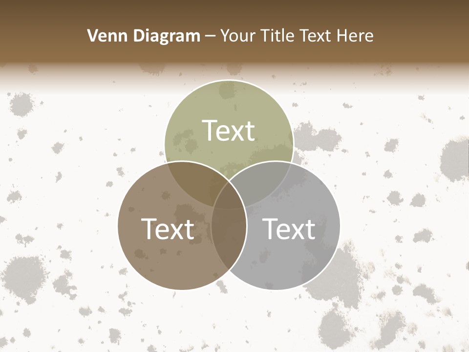 Mud Splat Pattern Isolated On A White Background PowerPoint Template