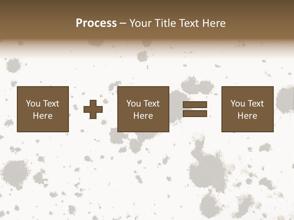 Mud Splat Pattern Isolated On A White Background PowerPoint Template