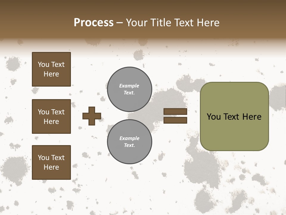 Mud Splat Pattern Isolated On A White Background PowerPoint Template