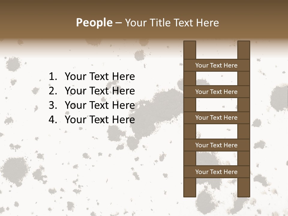 Mud Splat Pattern Isolated On A White Background PowerPoint Template