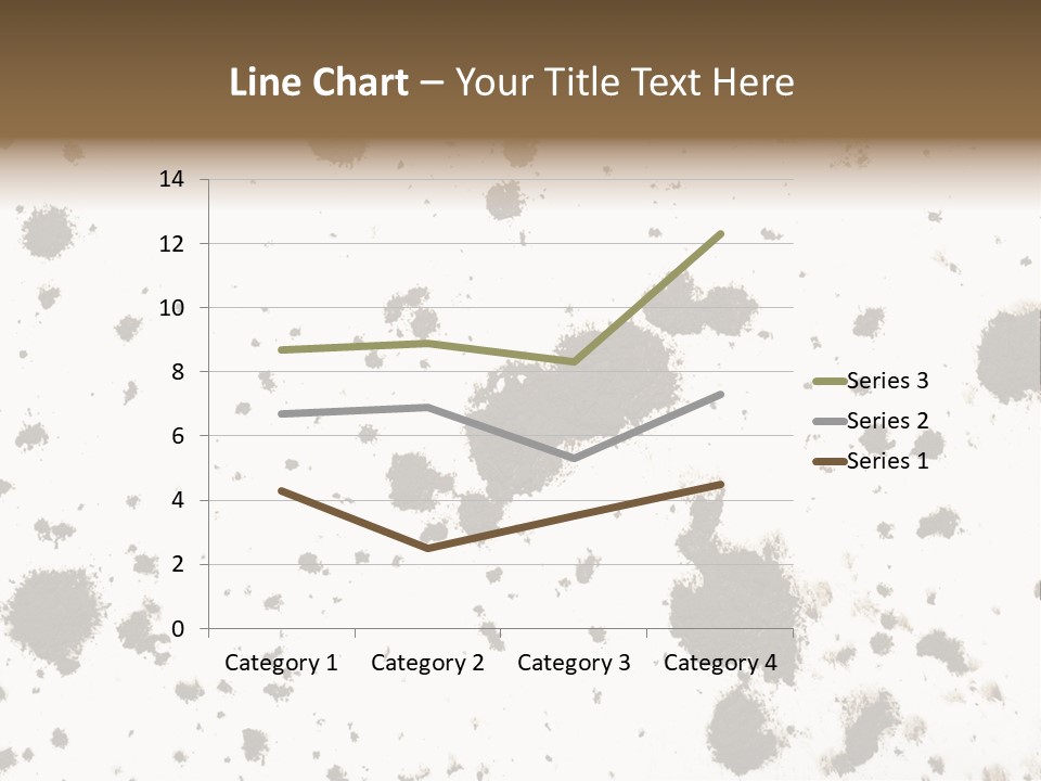 Mud Splat Pattern Isolated On A White Background PowerPoint Template