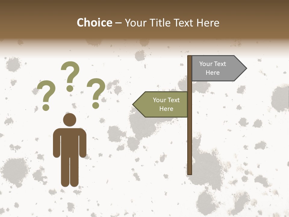 Mud Splat Pattern Isolated On A White Background PowerPoint Template