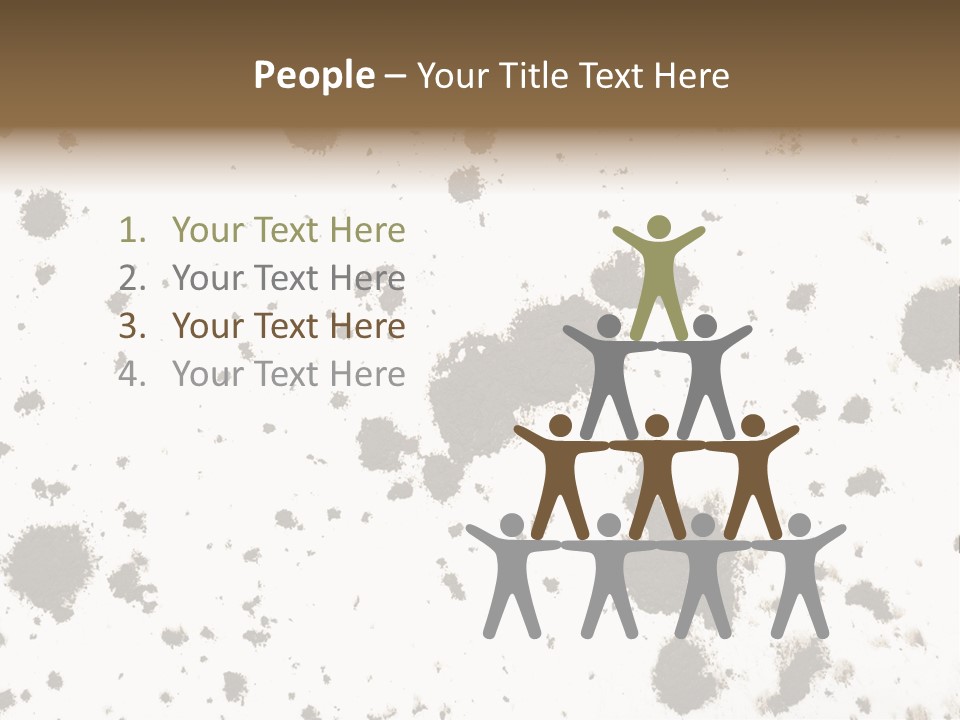 Mud Splat Pattern Isolated On A White Background PowerPoint Template