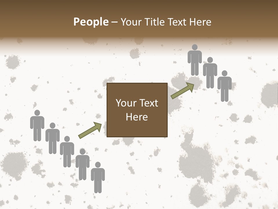 Mud Splat Pattern Isolated On A White Background PowerPoint Template