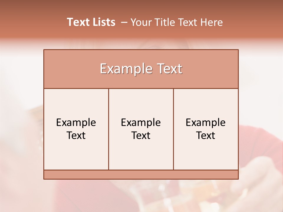 A Woman Is Smiling And Holding A Glass PowerPoint Template