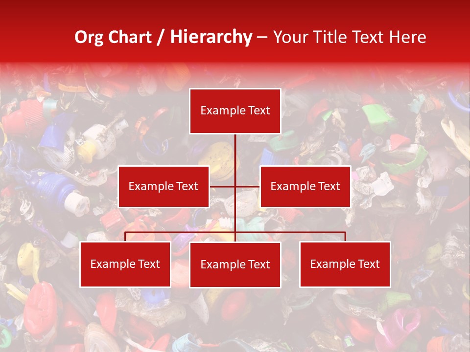 Mosaic Of Plastic Bottle Tops PowerPoint Template