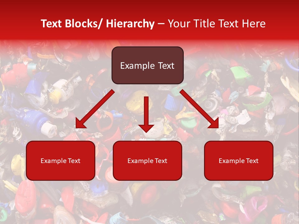 Mosaic Of Plastic Bottle Tops PowerPoint Template