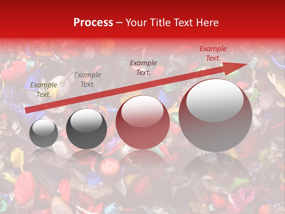 Mosaic Of Plastic Bottle Tops PowerPoint Template