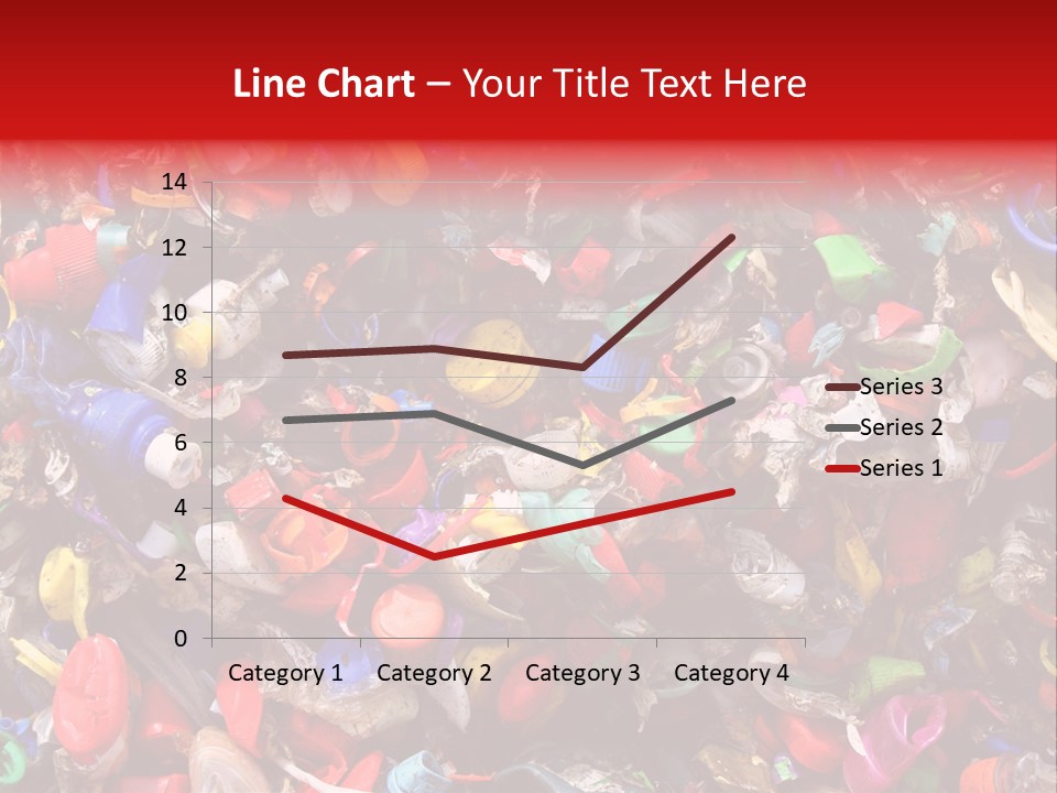 Mosaic Of Plastic Bottle Tops PowerPoint Template