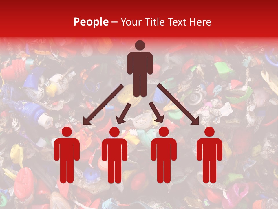 Mosaic Of Plastic Bottle Tops PowerPoint Template