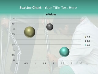 Physical Therapists Adjusts A Patient's Crutches PowerPoint Template