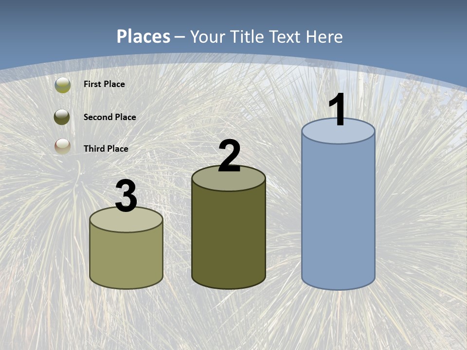 Granpa Instructing Grandson In Golfing PowerPoint Template