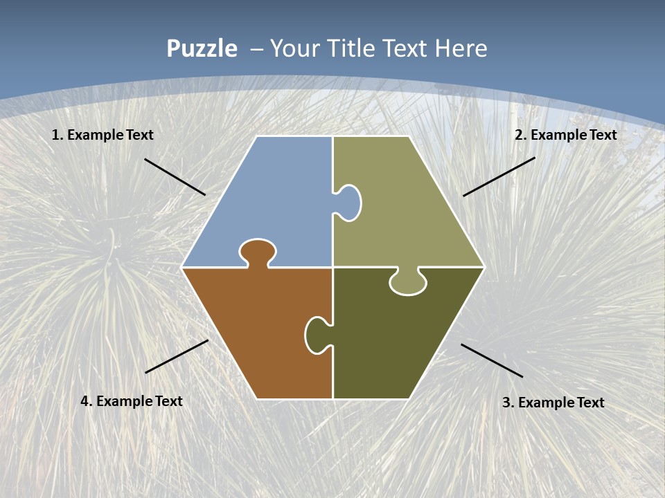 Granpa Instructing Grandson In Golfing PowerPoint Template