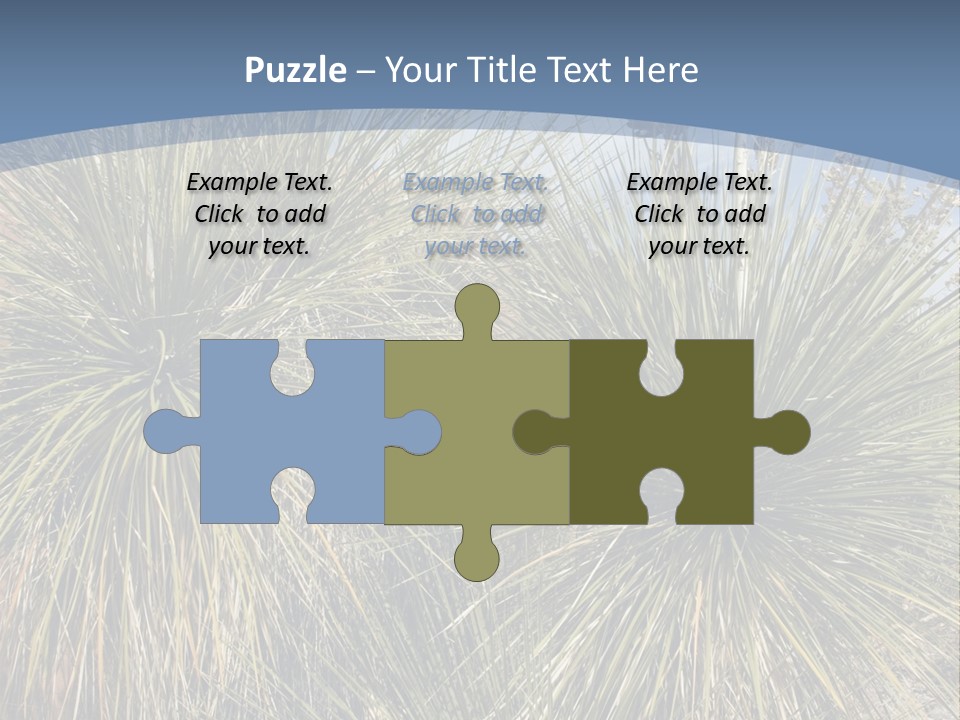 Granpa Instructing Grandson In Golfing PowerPoint Template