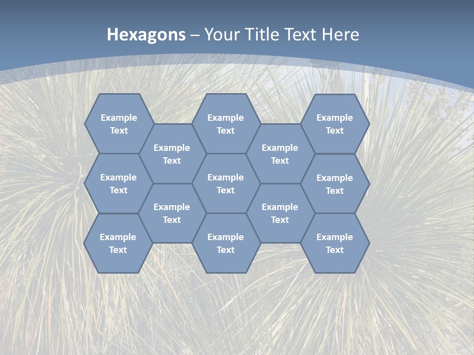 Granpa Instructing Grandson In Golfing PowerPoint Template