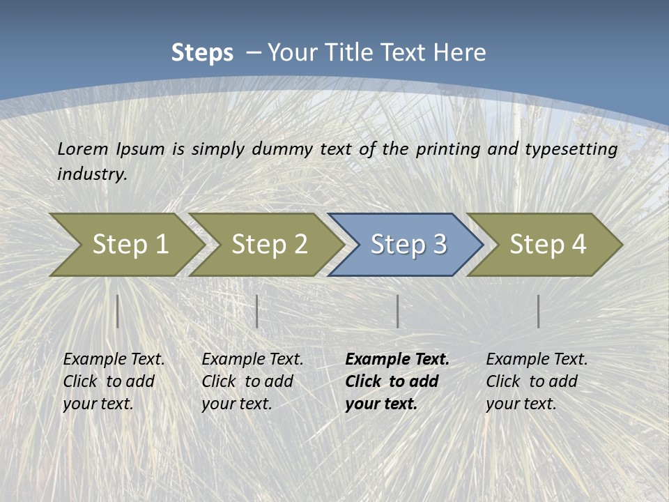 Granpa Instructing Grandson In Golfing PowerPoint Template