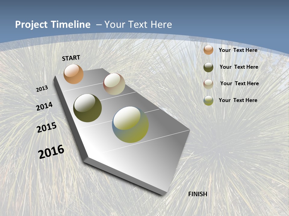 Granpa Instructing Grandson In Golfing PowerPoint Template